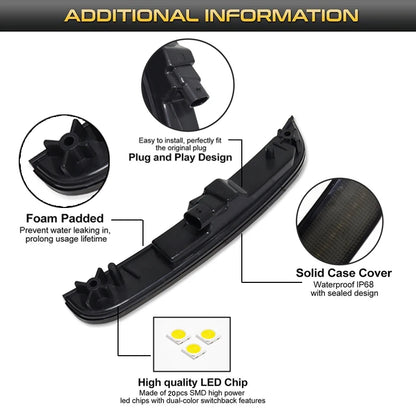 For Chrysler 300 Front Rear Bumper Side Fender Marker Parking