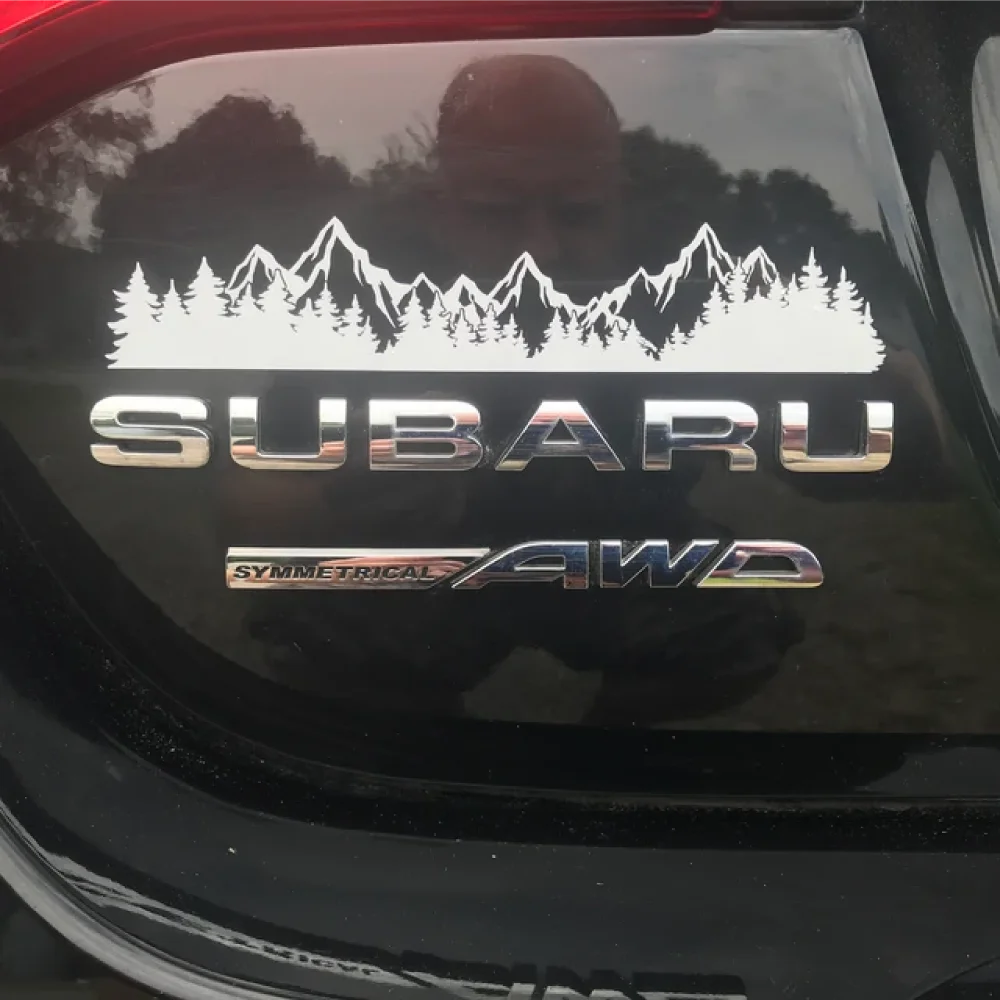 Trees Decal Mountain Decals Bumper Stickers Die Cut Vinyl