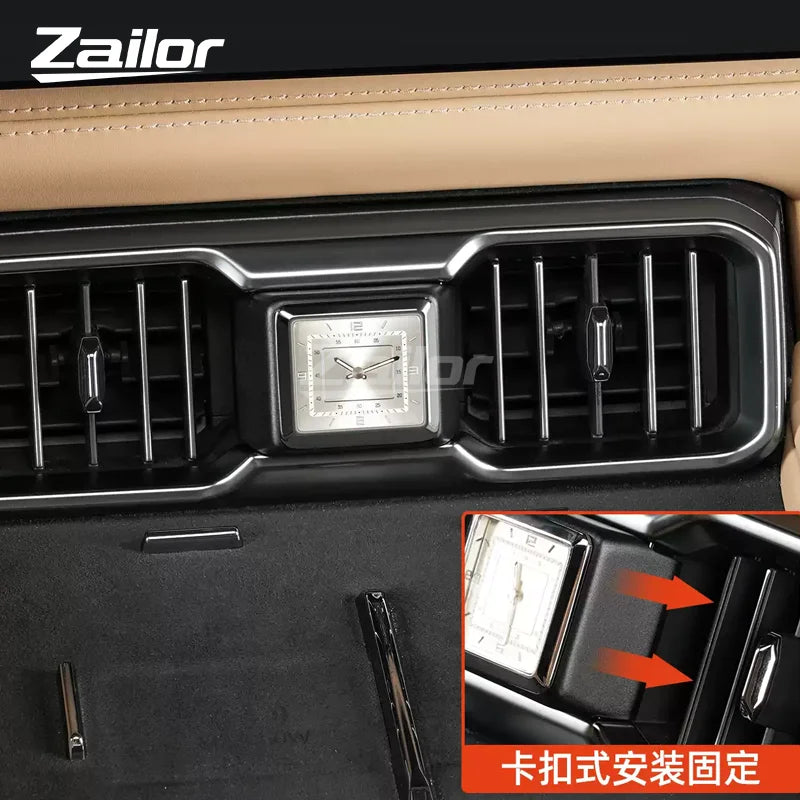 For BYD Leopard 8 Denza B8 Central Console Quartz Clock Air Vent