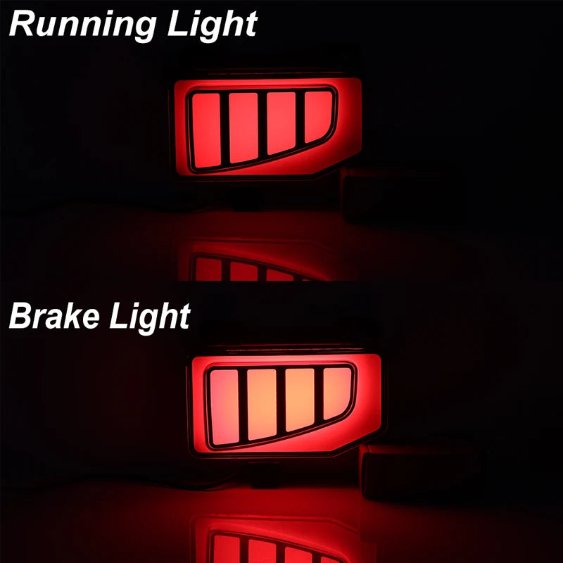 For Jeep Gladiator Jt Pickup 2PCS Truck Rear Bumper Reflector