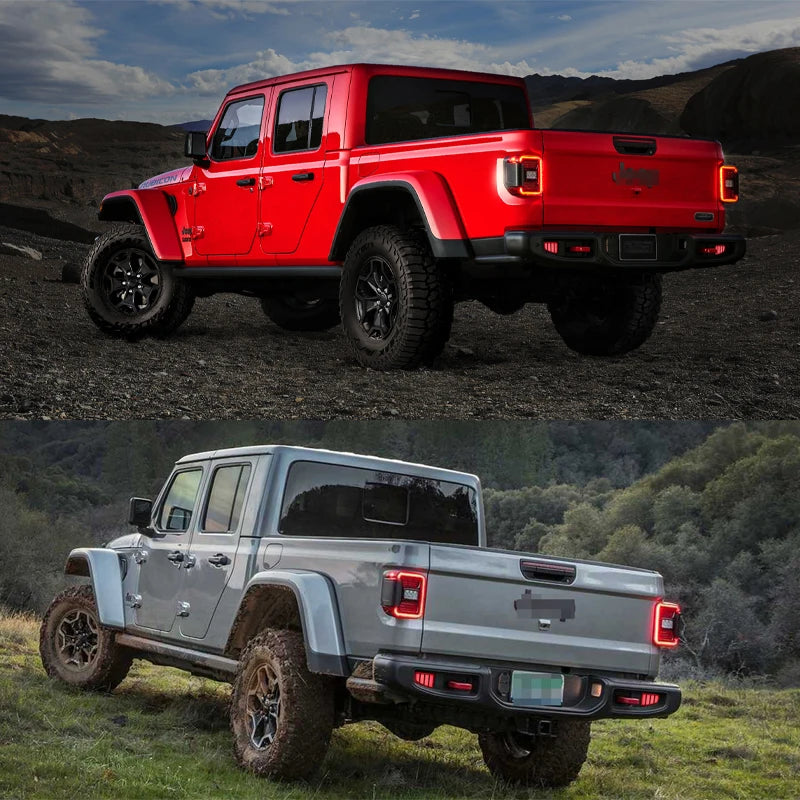 For Jeep Gladiator Jt Pickup 2PCS Truck Rear Bumper Reflector