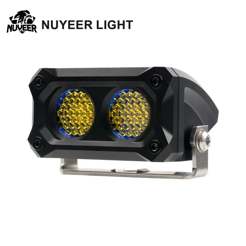 For Motorcycle Pickup 3inch 26W Spotlight White Yellow Flood