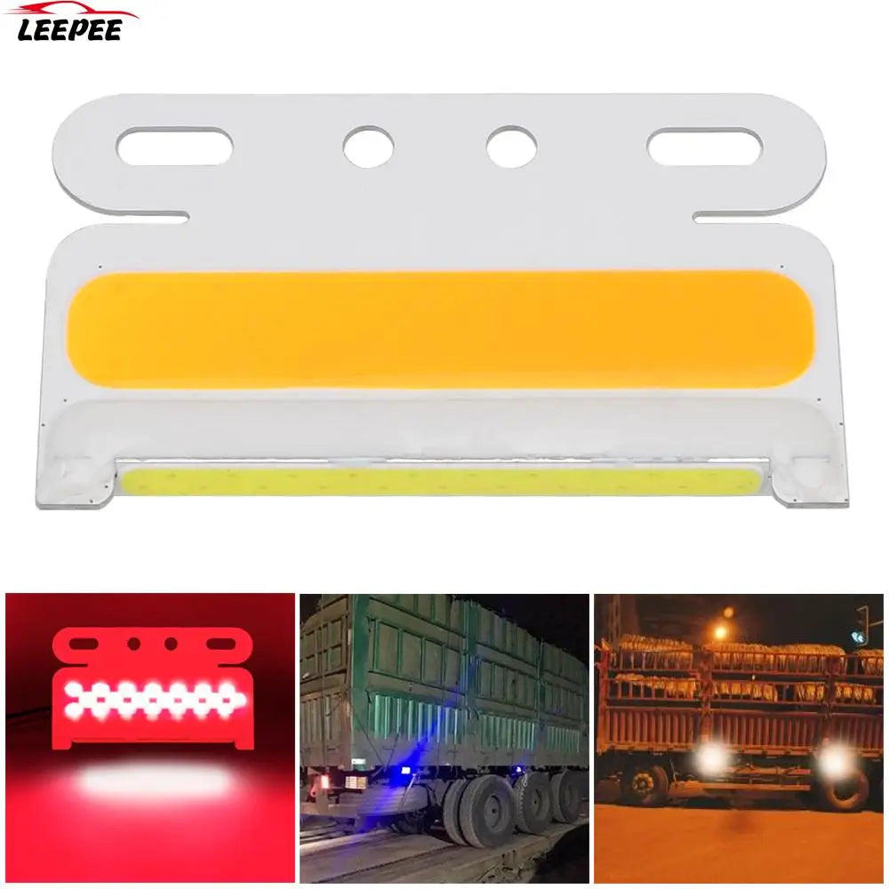 10PCS 24V Cob Truck Turn Signal Side Marker Trailer