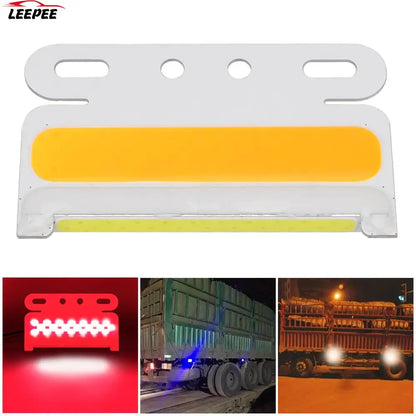 10PCS 24V Cob Truck Turn Signal Side Marker Trailer