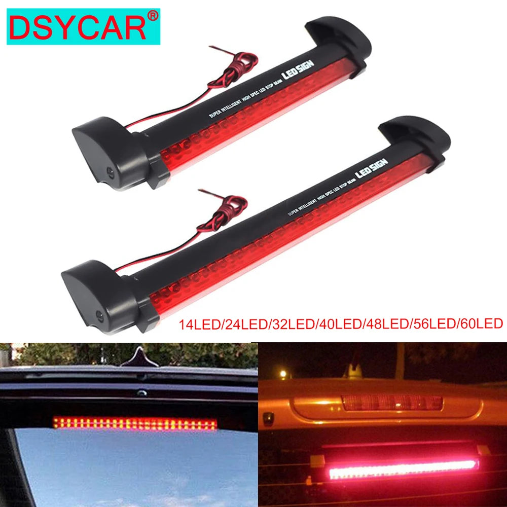 Dsycar 12V Red Third Brake Bar Rear Parking Signal