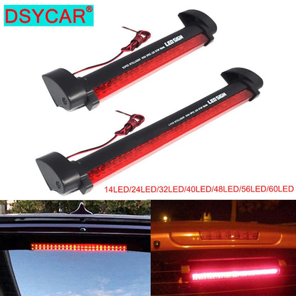 Dsycar 12V Red Third Brake Bar Rear Parking Signal