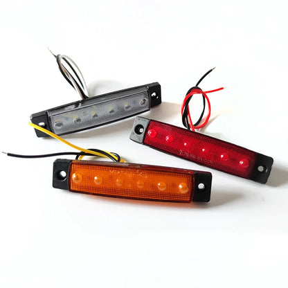 10PCS 12V 24V Side Marker Indicator Front Rear Trucks
