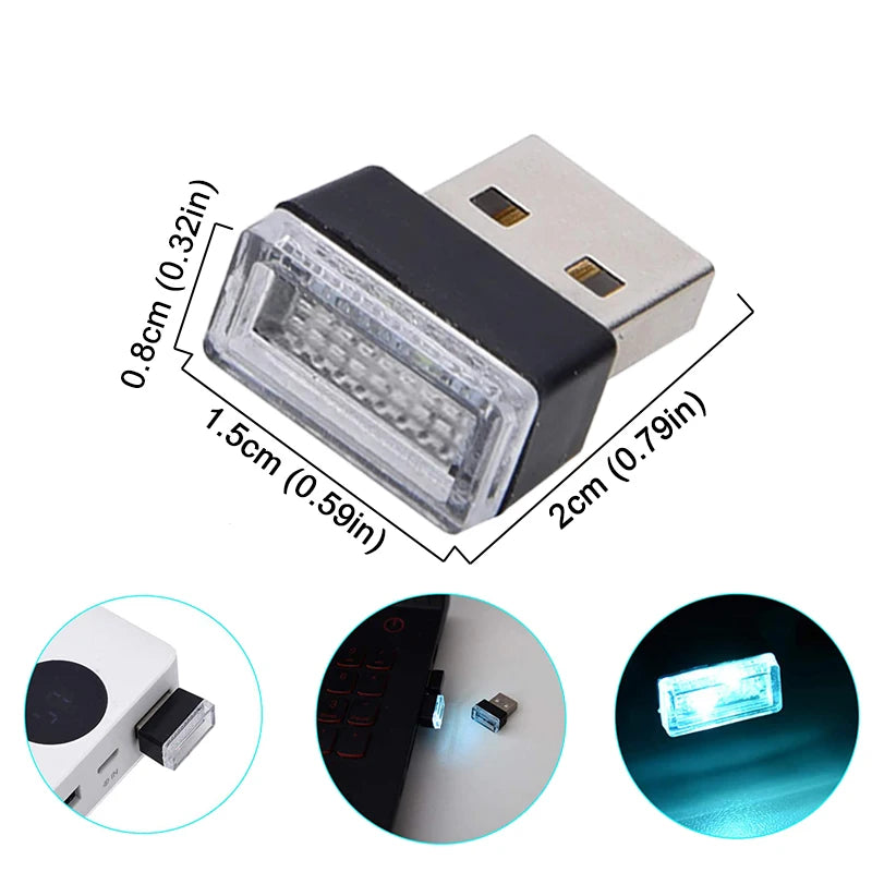 USB Interior Atmosphere Lamps MINI Portable Ambient Lighting Kit
