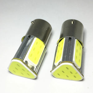 2PCS P21W ba15s 1156 Cob Brake White Red Reverse