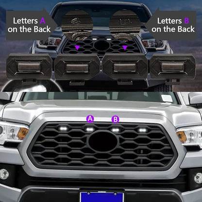 For Toyota Tacoma Raptor Trd Off 4PCS Front Grill Road Sport