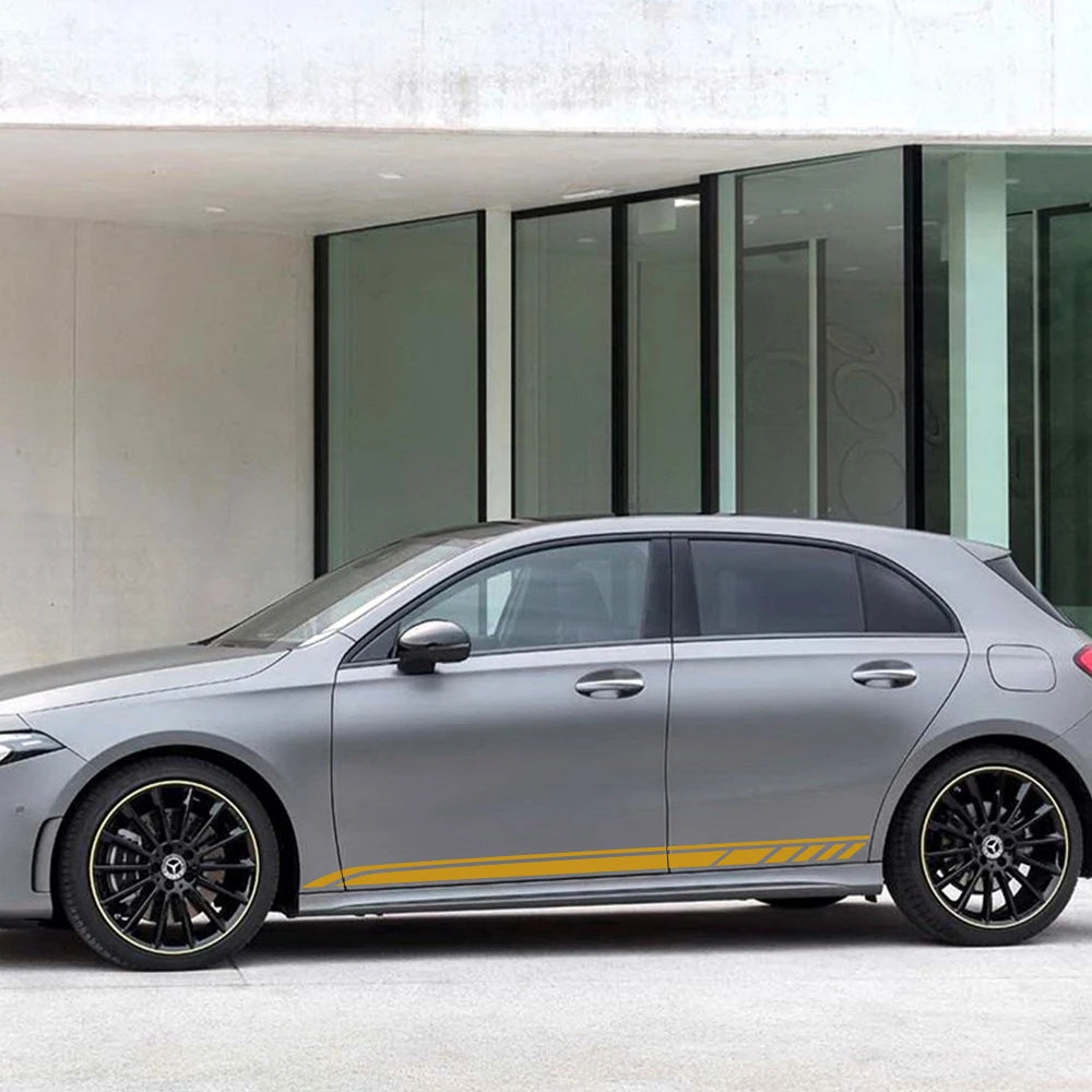 For Mercedes Benz W205 W204 W203 Side Stripe Pvc Stickers W212 C