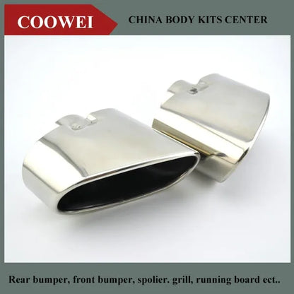 For BMW X5 E70 2000 To 1pair Chrome Exhaust Dual Tail Pipe
