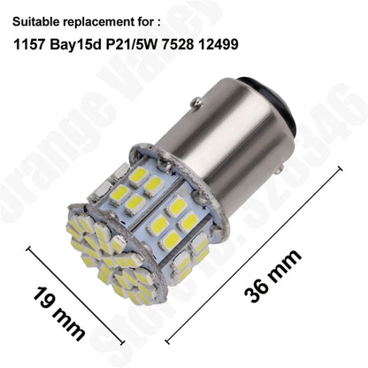 10PCS ba15s P21W S25 1156 Smd 1206 Dc 12V