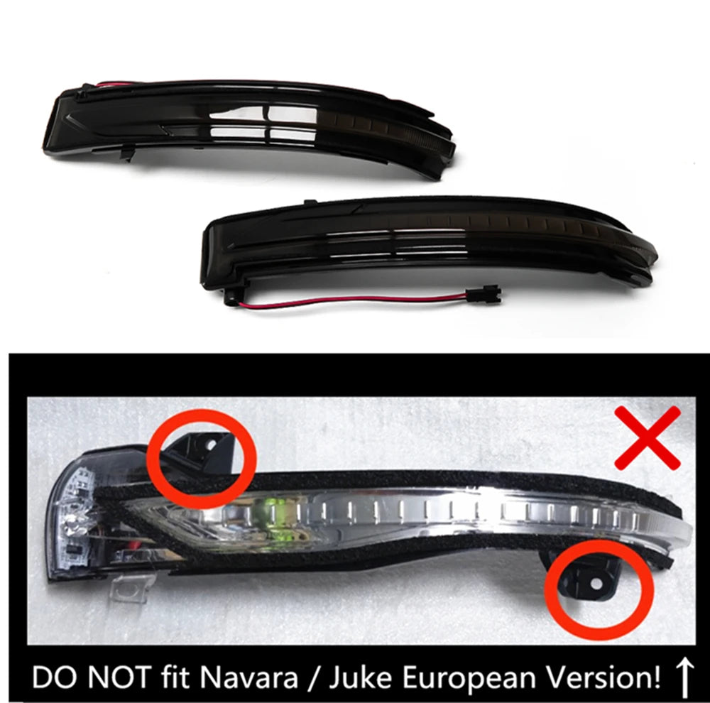 For Nissan X-Trail T32 Rogue Qashqai Side Mirror Dynamic Turn