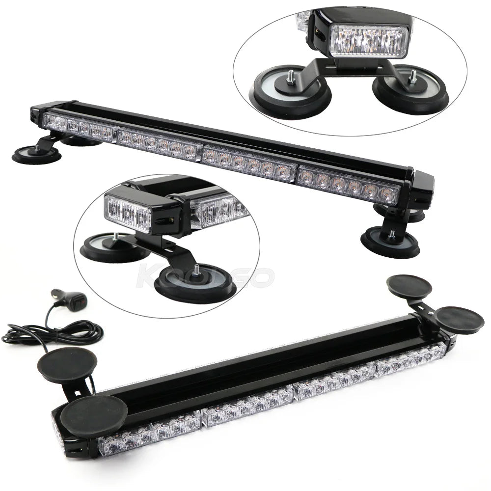 Amber White Red Blue Tow Truck Strobe Warning Bar