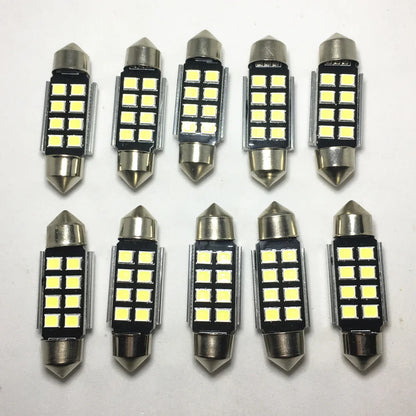 10PCS Festoon 31MM 36MM 39MM 41MM Canbus C5W Error