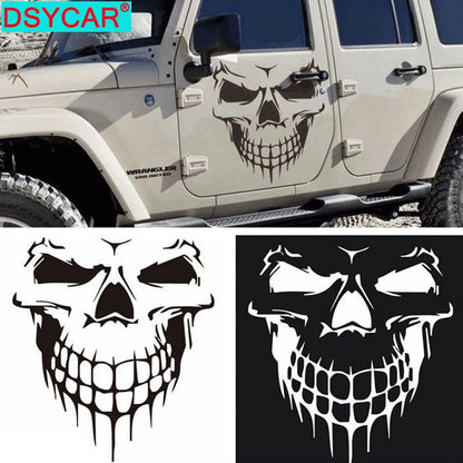 Dsycar 1PCS Large Size 59x53cm Skull Head Stickers Decals