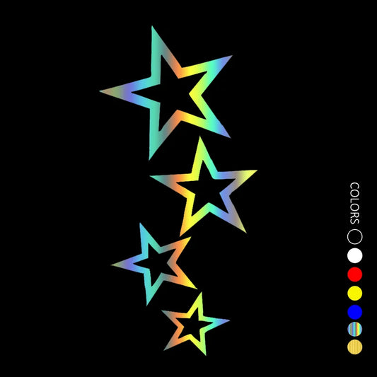 30226 12X24 Cm Stars Sticker Vinyl Decal Waterproof Stickers