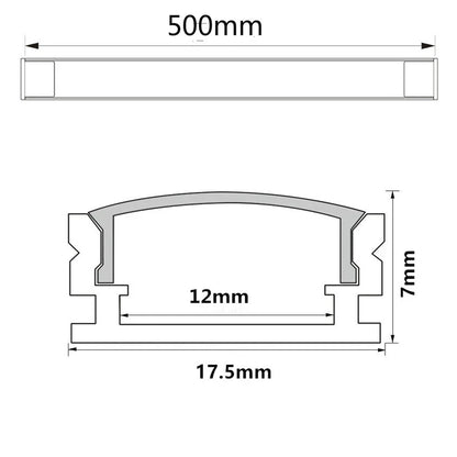 For LED Strip U Style Aluminum 50CM Aluminium Channel Profile