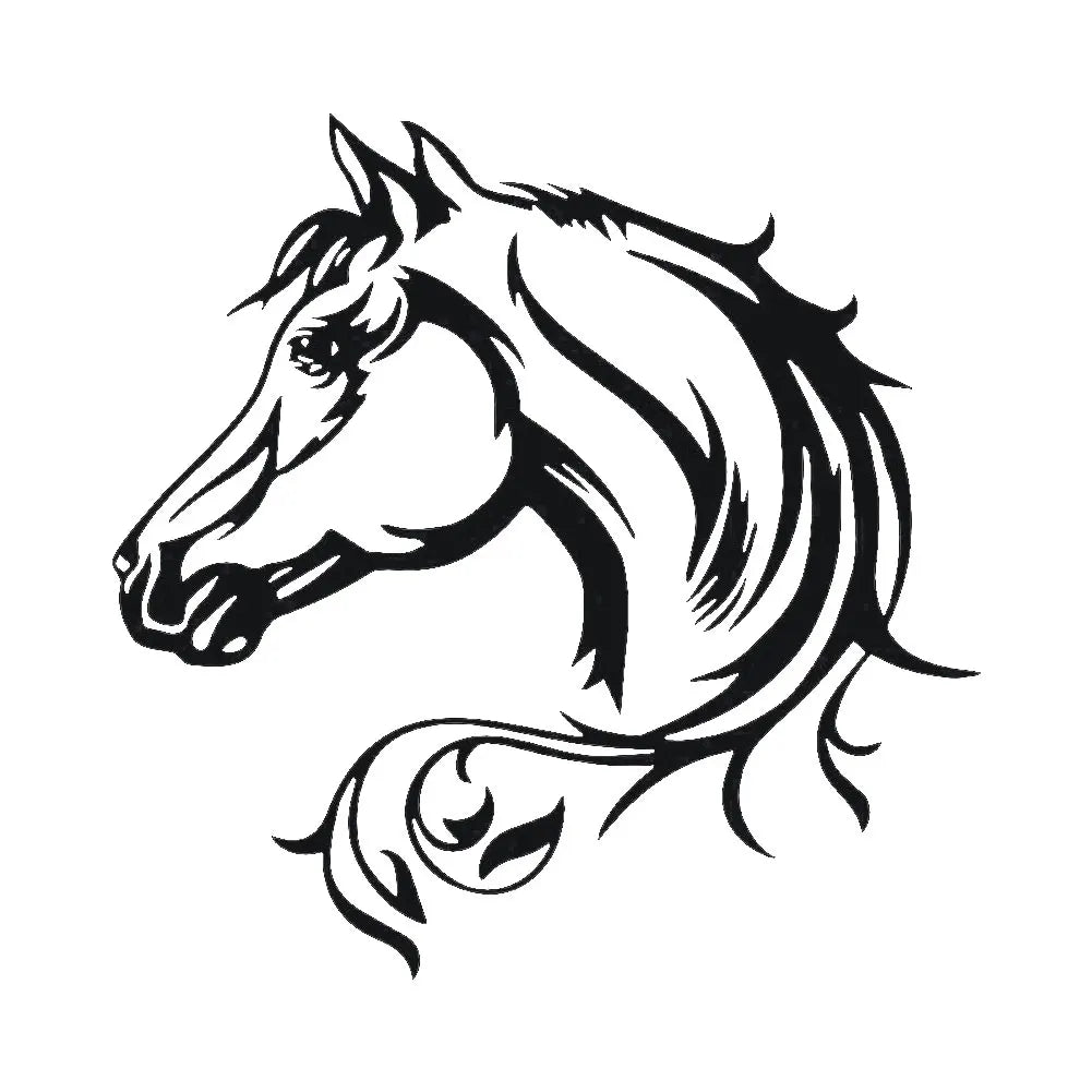 Personalized Waterproof Sticker Horse Head SUV Body Window