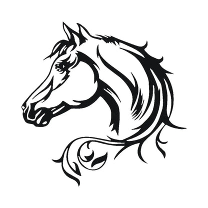 Personalized Waterproof Sticker Horse Head SUV Body Window