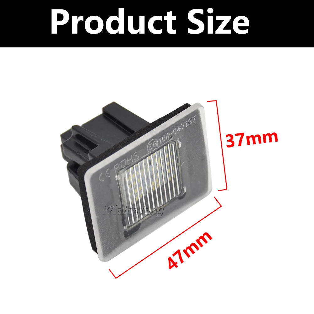 For Mercedes Benz W176 W156 R172 2PCS Canbus Error License Plate