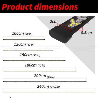 Xinfok Bar Dc 12 24V Red Amber Pickup Turn