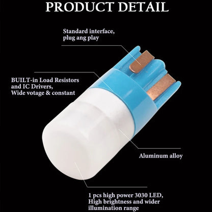 1PCS T10 W5W Truck Motor 3030 1SMD Dome Clearance