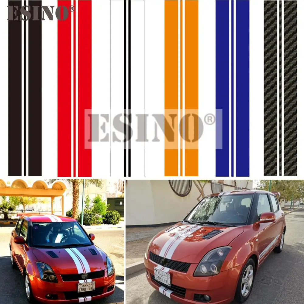 Selling Stripe Hood Covers Vinyl Sports Decal Head Sticker