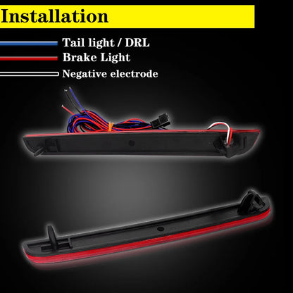 For 2015-up Dodge Challenger Function As Ijdm 3D Optic Full Rear
