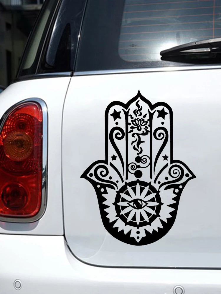 CS31910 Various Sizes die-cut Vinyl Decal Hamsa Hand Khamsa