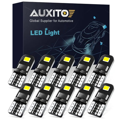 For Mercedes-Bens BMW Audi Ford 6000K Auxito 10PCS W5W T10