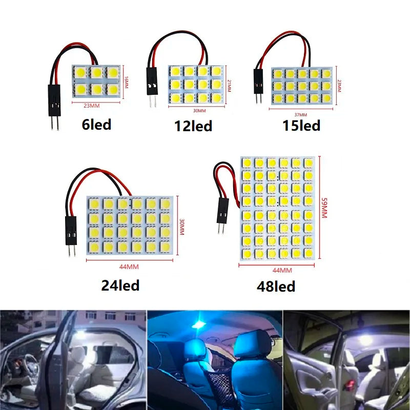 T10 ba9s Festoon C5W Panel Reading Bulb 24SMD 36SMD