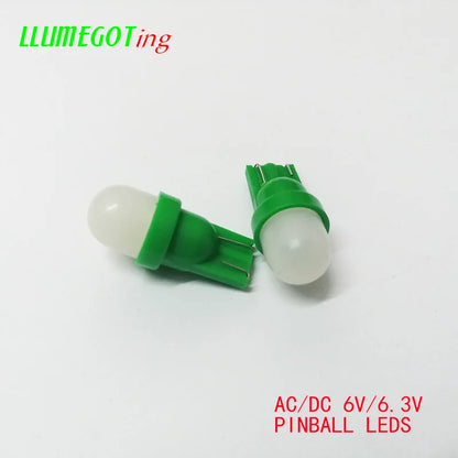 50PCS 194 T10 555 Wedge Milk White Dome 2X