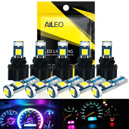 10PCS Bright T5 w1.2w W3W PC74 PC37 Twist Lock