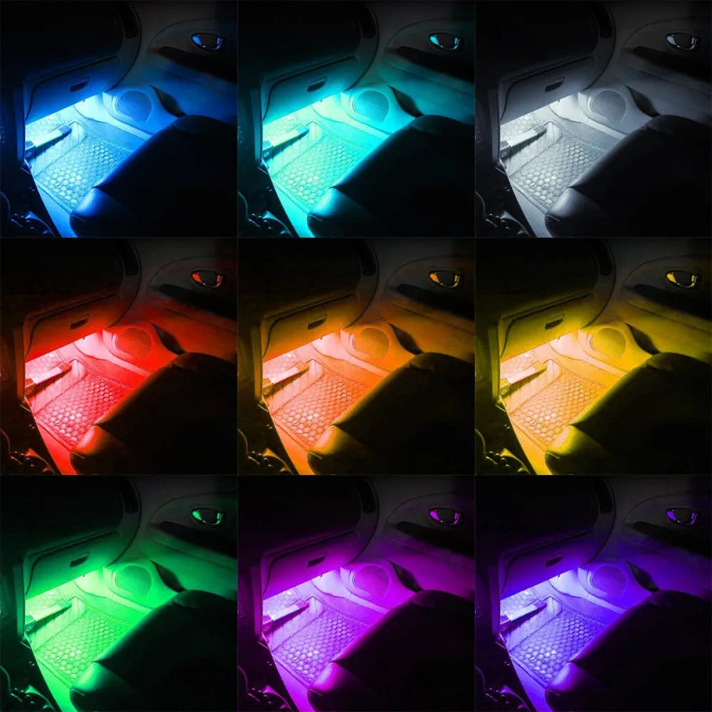 Strip 48 Leds Multicolor Music Interior Under Dash Lighting
