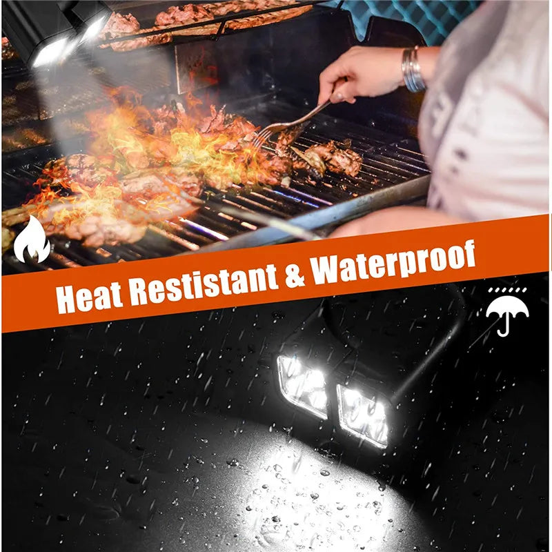 For Bbq Super-Bright Flexible Portable Rotatable Double Head