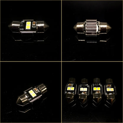 2PCS 28MM 29MM 2SMD 3030 Wedge Bulb C10W C5W