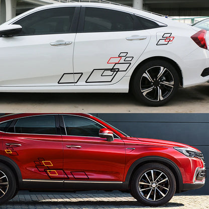 2PCS Sticker Both Side Body Vinyl Film Stylish Personalized