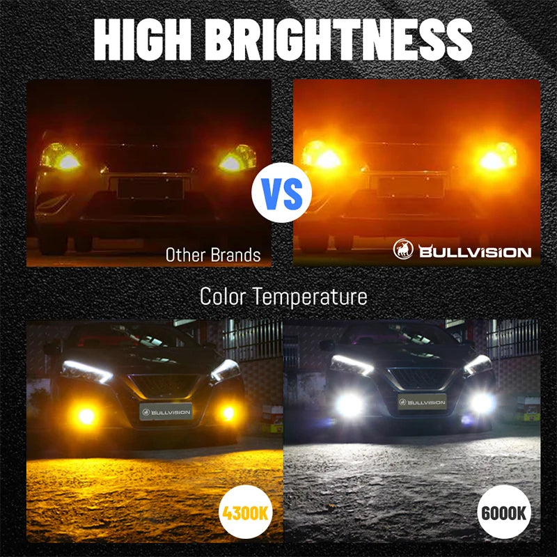 Bullvision P21W py21w P21 5W Running Cars W21 1156