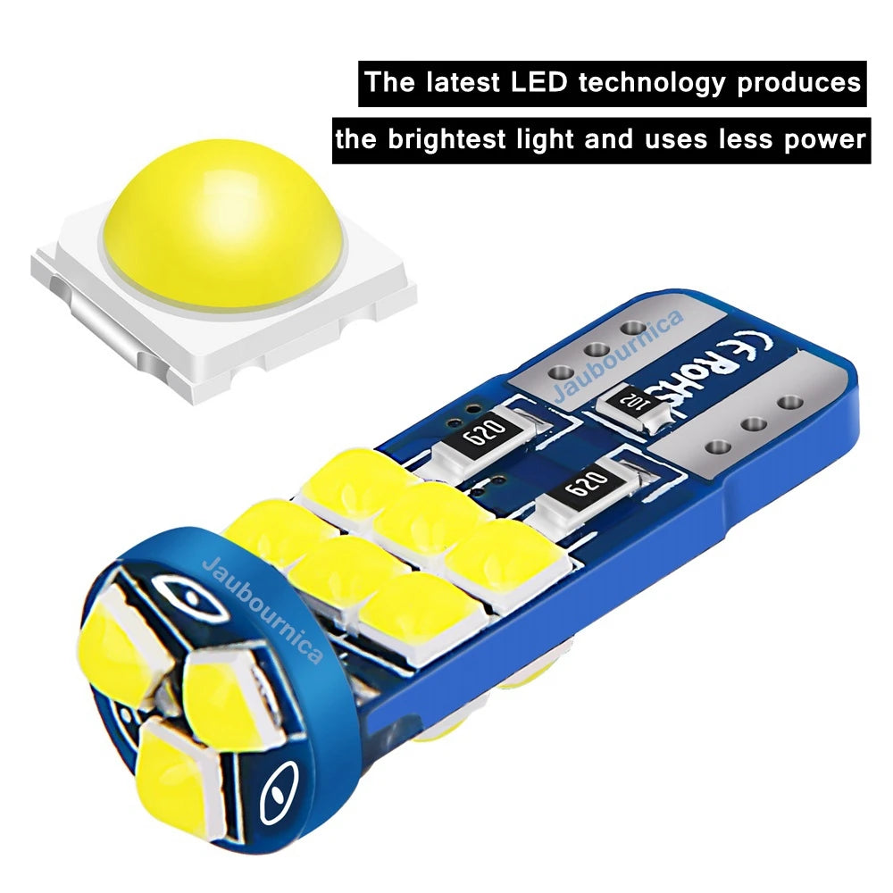 2PCS T10 W5W Super Bright Parking Interior Reading Dome