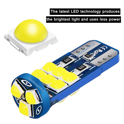 2PCS T10 W5W Super Bright Parking Interior Reading Dome