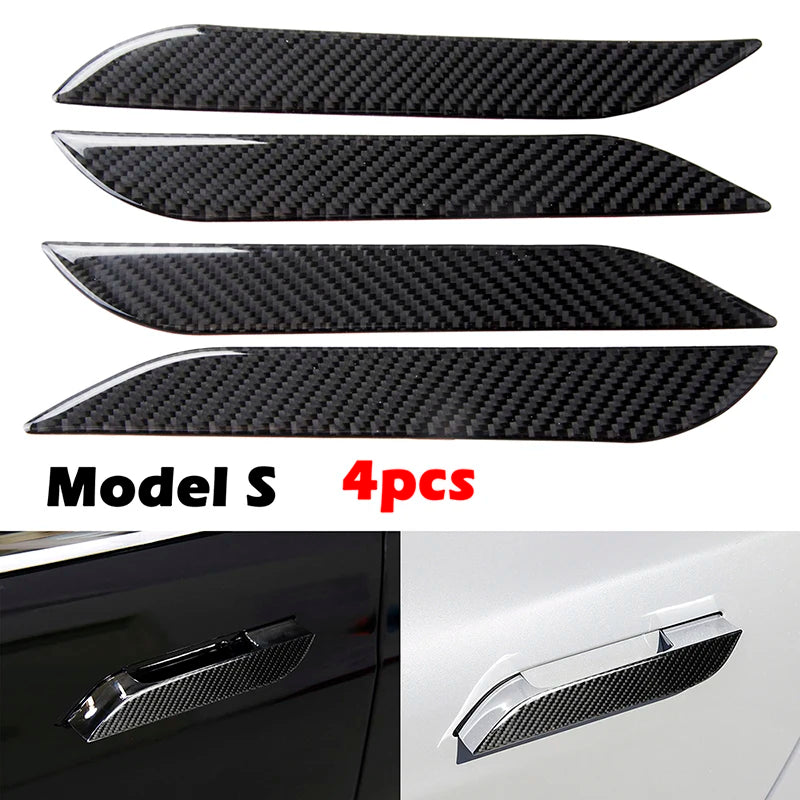 For Tesla Model 3 S X Door Handle anti-scratch Sticker Real