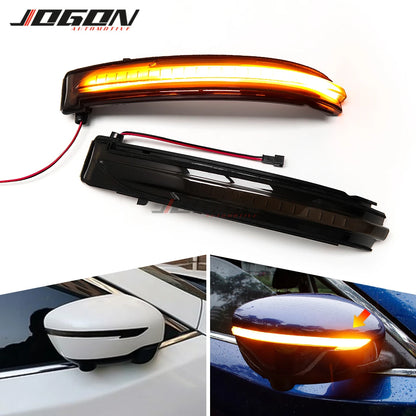 For Nissan X-Trail T32 Rogue Qashqai Side Mirror Dynamic Turn
