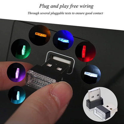 USB Interior Atmosphere Lamps MINI Portable Ambient Lighting Kit