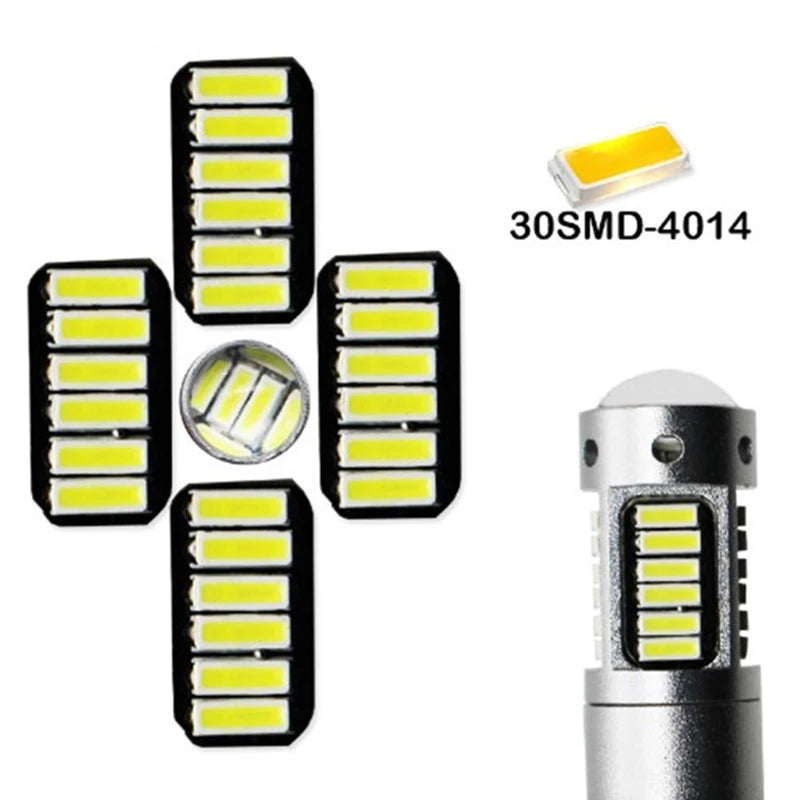 2PCS Power Drl Lamps 30SMD 4014 H3 Replacement Bulbs