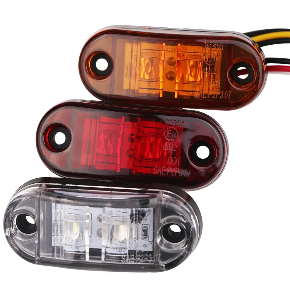 10PCS Warning Diode 12V 24V Trailer Truck Semaphore Yellow