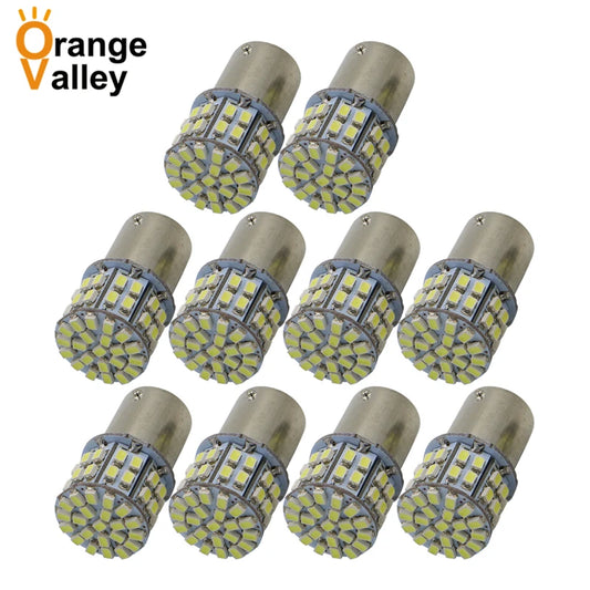 10PCS ba15s P21W S25 1156 Smd 1206 Dc 12V