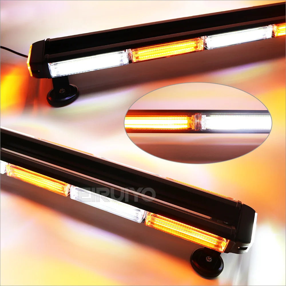 Four Side Cob Strobe Bar Truck Fireman Warning Emergency