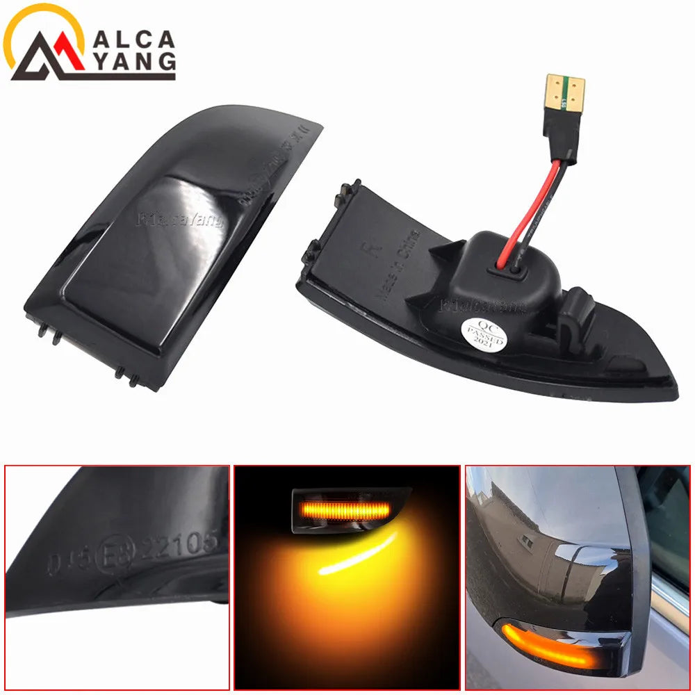 For Renault Megane MK3 Scenic Fluence Dynamic Turn Signal Mirror